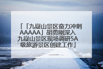 「九嶷山景区奋力冲刺AAAAA」胡勇刚深入九嶷山景区现场调研5A级旅游景区创建工作