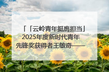 「云岭青年挺膺担当」2025年度新时代青年先锋奖获得者王敏奇——澜沧江上好渔人