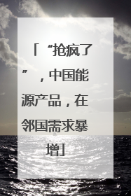 “抢疯了”，中国能源产品，在邻国需求暴增