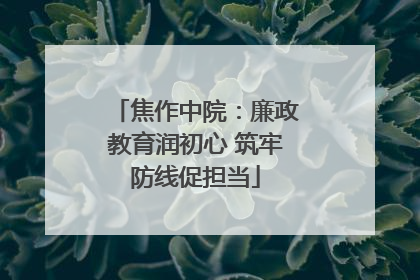 焦作中院：廉政教育润初心 筑牢防线促担当