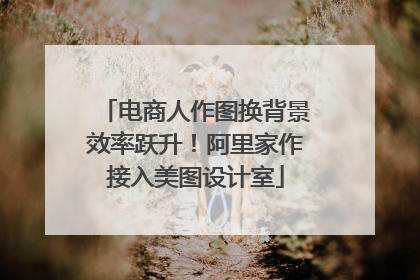 电商人作图换背景效率跃升！阿里家作接入美图设计室