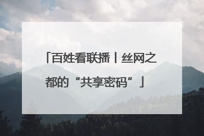 百姓看联播丨丝网之都的“共享密码”