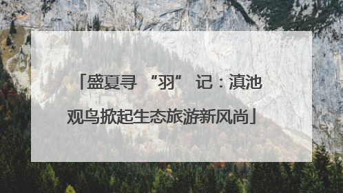 盛夏寻 “羽” 记：滇池观鸟掀起生态旅游新风尚