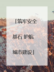 筑牢安全基石 护航城市建设