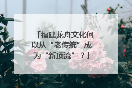 福建龙舟文化何以从“老传统”成为“新顶流”？