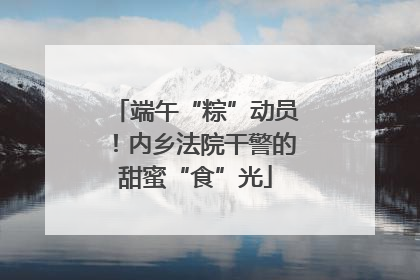 端午“粽”动员！内乡法院干警的甜蜜“食”光