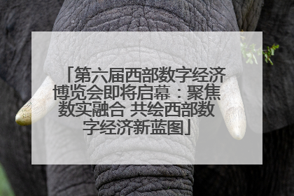 第六届西部数字经济博览会即将启幕：聚焦数实融合 共绘西部数字经济新蓝图