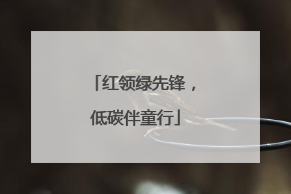 红领绿先锋，低碳伴童行