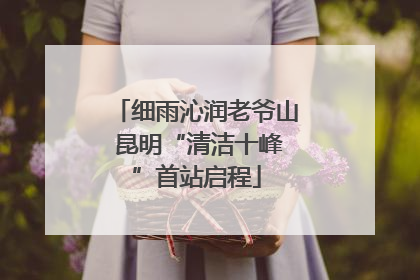细雨沁润老爷山 昆明“清洁十峰”首站启程