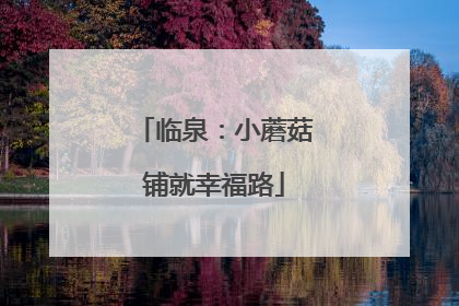 临泉：小蘑菇铺就幸福路