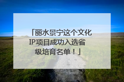 丽水景宁这个文化IP项目成功入选省级培育名单！