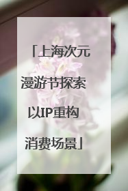 上海次元漫游节探索以IP重构消费场景