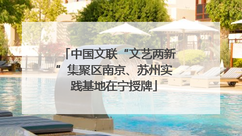中国文联“文艺两新”集聚区南京、苏州实践基地在宁授牌