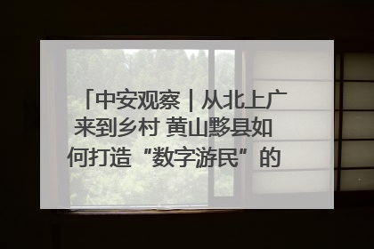 中安观察｜从北上广来到乡村 黄山黟县如何打造“数字游民”的“桃花源”？