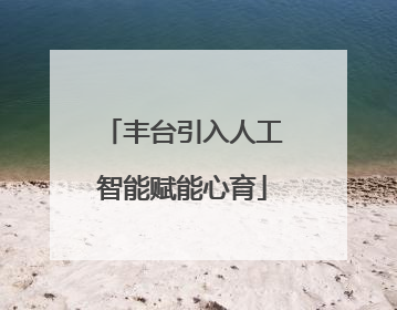 丰台引入人工智能赋能心育