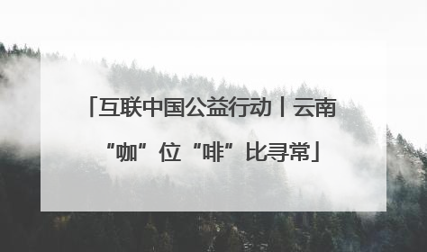 互联中国公益行动丨云南“咖”位“啡”比寻常