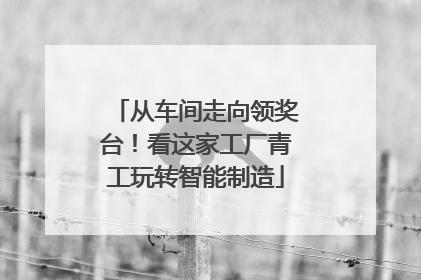 从车间走向领奖台！看这家工厂青工玩转智能制造