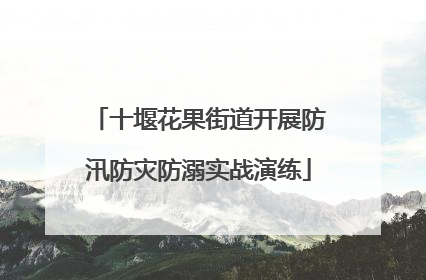 十堰花果街道开展防汛防灾防溺实战演练