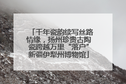 千年瓷韵续写丝路情缘，扬州珍贵古陶瓷跨越万里“落户”新疆伊犁州博物馆