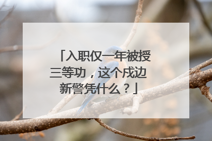 入职仅一年被授三等功，这个戍边新警凭什么？