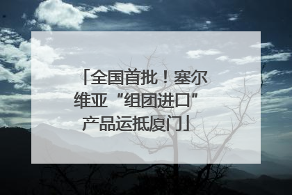 全国首批！塞尔维亚“组团进口”产品运抵厦门
