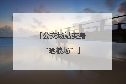 公交场站变身“晒粮场”