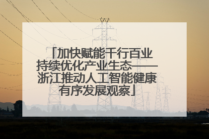 加快赋能千行百业 持续优化产业生态——浙江推动人工智能健康有序发展观察