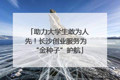 助力大学生敢为人先！长沙创业服务为“金种子”护航