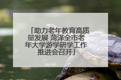 助力老年教育高质量发展 菏泽全市老年大学游学研学工作推进会召开