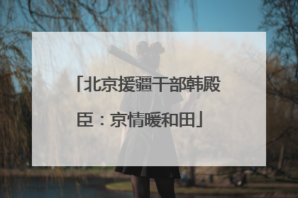 北京援疆干部韩殿臣：京情暖和田