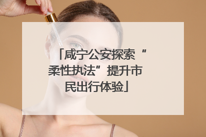 咸宁公安探索“柔性执法”提升市民出行体验