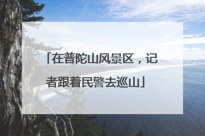 在普陀山风景区，记者跟着民警去巡山