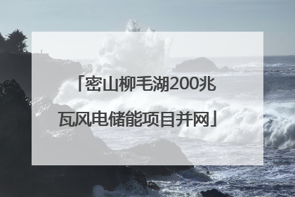 密山柳毛湖200兆瓦风电储能项目并网