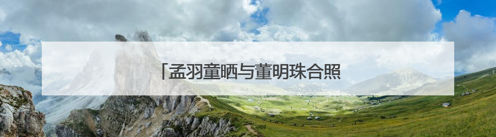 孟羽童晒与董明珠合照：感念曾经，未来珍重