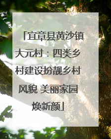 宜章县黄沙镇大元村：四类乡村建设扮靓乡村风貌 美丽家园焕新颜