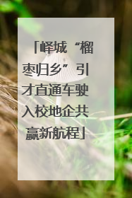 峄城“榴枣归乡”引才直通车驶入校地企共赢新航程