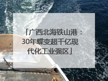 广西北海铁山港：30年蝶变超千亿现代化工业强区