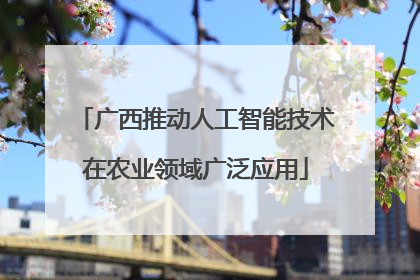 广西推动人工智能技术在农业领域广泛应用
