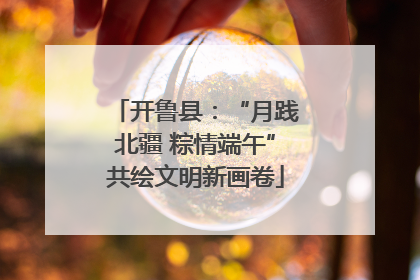 开鲁县：“月践北疆 粽情端午”共绘文明新画卷