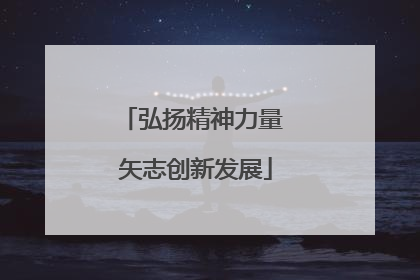 弘扬精神力量 矢志创新发展