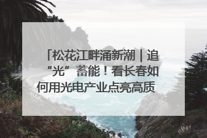 松花江畔涌新潮｜追“光”蓄能！看长春如何用光电产业点亮高质量发展新赛道