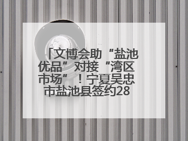 文博会助“盐池优品”对接“湾区市场”！宁夏吴忠市盐池县签约28.44亿元