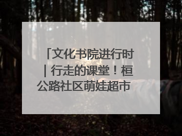 文化书院进行时｜行走的课堂！桓公路社区萌娃超市探索之旅