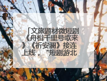 文旅题材微短剧《舟楫千里号歌来》《祈安澜》接连上线，“短剧游北京”开启大运河文化之旅