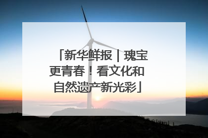 新华鲜报｜瑰宝更青春！看文化和自然遗产新光彩