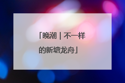 晚潮｜不一样的新塘龙舟