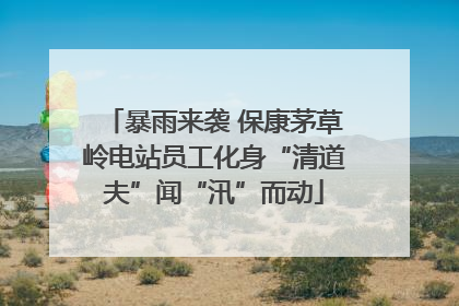 暴雨来袭 保康茅草岭电站员工化身“清道夫”闻“汛”而动