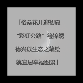 格桑花开迎初夏 “彩虹公路”绘锦绣 德兴以生态之笔绘就宜居幸福图景