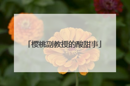 樱桃副教授的酸甜事