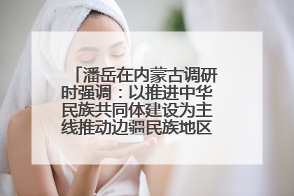 潘岳在内蒙古调研时强调：以推进中华民族共同体建设为主线推动边疆民族地区高质量发展